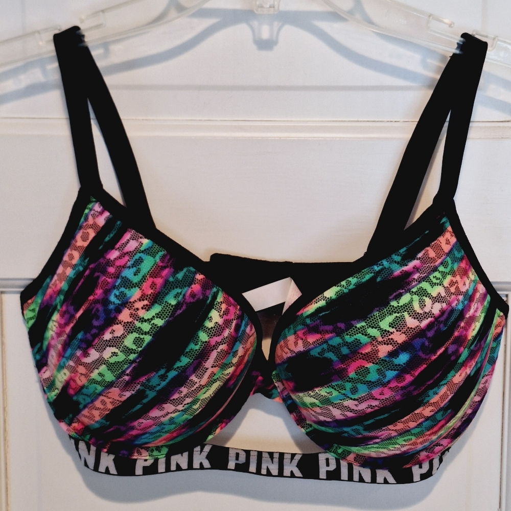 Victoria's Secret PINK lace ovelay push-up bra